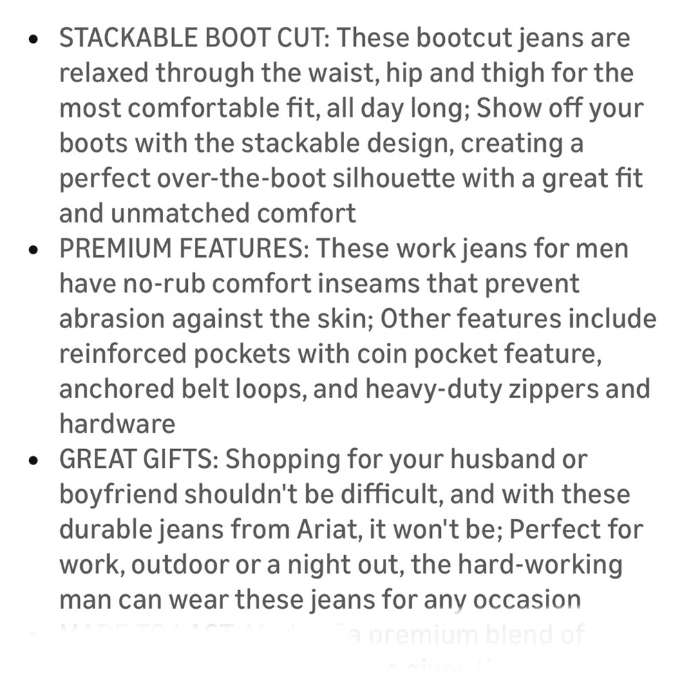 Arita FR M4 Low Rise Boot Cut Flame Resistant‎ Jeans Size 40 x 32 PR 1 - Picture 12 of 14